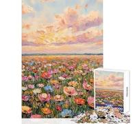 Rompecabezas de 1000 Piezas para Adolescentes Donde florece el Cielo - Divertidos Juegos de ensamblaje de Patrones - Juguetes antiestrés - Cada Pieza es única - (50x75cm)