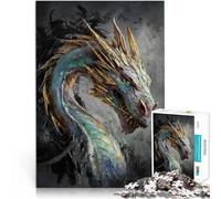 Rompecabezas de 1000 Piezas para Adolescentes Dragón arcoíris Juguetes Juegos Educativos Antiestrés para la decoración del hogar 38x26cm
