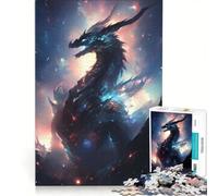 Rompecabezas de 1000 Piezas para Adolescentes: Dragón de la Dimensión Cósmica Juegos Divertidos para ejercitar la Mente y Las Manos, y para Fortalecer el Amor en Pareja 50x75cm