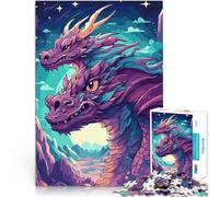 Rompecabezas de 1000 Piezas para Adolescentes Dragón Fantasía Galaxia 8 Desafiante Difícil Juguetes de decoración del hogar 52x38cm