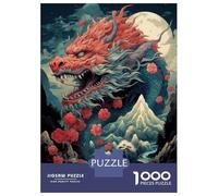 Rompecabezas De 1000 Piezas para Adolescentes Dragon Fantasy Art Print Rompecabezas para Adultos Juegos Familiares Decoración Gran Regalo para Jugar 70x50cm/1000pcs