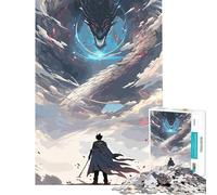 Rompecabezas de 1000 Piezas para Adolescentes Dragón Legendario Juguetes adictivos para Cultivar la Paciencia Juego práctico para aliviar el estrés Regalo Ideal para cumpleaños (tamaño 38x52cm)