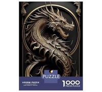 Rompecabezas De 1000 Piezas para Adolescentes Dragon Protector Art Deco Rompecabezas para Adultos Juego Práctico Mejora La Memoria para Cumpleaños, Navidad 70x50cm/1000pcs