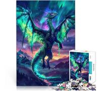 Rompecabezas de 1000 Piezas para Adolescentes Dragón Serafín Aurora Juguetes para aliviar el estrés Mejorar el Amor Entre Parejas 38x26cm