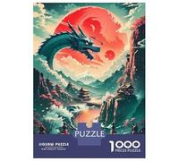 Rompecabezas De 1000 Piezas para Adolescentes Dragon Sunset Watch Rompecabezas para Adultos Juegos Familiares Decoración del Hogar Regalos Y Cumpleaños Únicos 70x50cm/1000pcs