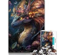 Rompecabezas de 1000 Piezas para Adolescentes, Dragón Volador Misterioso, Juegos Familiares, Actividades para el hogar, Regalo de cumpleaños, Regalos de Viaje (38x26cm)