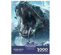 Rompecabezas De 1000 Piezas para Adolescentes Dragon Vs. Knight Epic Fantasy Battle Rompecabezas para Adultos Juego Práctico Decoración Gran Regalo para Jugar 70x50cm/1000pcs