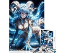 Rompecabezas de 1000 Piezas para Adolescentes Dragona de Agua Juego Educativo decoración de Pared Juguetes DIY Ayuda a ejercitar el Cerebro (50x75cm)