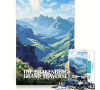 Rompecabezas de 1000 Piezas para Adolescentes Drakensberg Grand Traverse Sudáfrica Póster Arte de Corte preciso Juguete Inteligente para el Cerebro Tiempo de Juego Relajante Actividad de cumpleaños