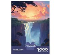Rompecabezas De 1000 Piezas para Adolescentes Dreamy Victoria Falls Rompecabezas para Adultos Juegos Divertidos Regalos para Mujeres Desafiantes De Completar 70x50cm/1000pcs