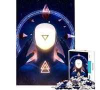 Rompecabezas de 1000 Piezas para Adolescentes Druida Cósmico Juguete Educativo de 1000 Piezas desafío difícil Juego Divertido y desafiante para Toda la Familia (50x75cm)