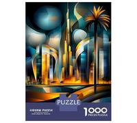 Rompecabezas De 1000 Piezas Para Adolescentes Dubai Futuristic Cubism - Modern Geometric Skyline Rompecabezas Para Adultos Juegos De Relajación Ensamblaje De Patrones Diversión En Casa Actividades, 38