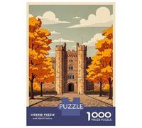 Rompecabezas De 1000 Piezas para Adolescentes Dublin Castle Ireland Autumn Rompecabezas para Adultos Juego De Ingenio para Mejorar La Memoria Regalos para Amigos Y Familiares 52x38cm/1000pcs