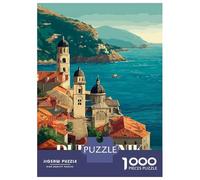 Rompecabezas De 1000 Piezas para Adolescentes Dubrovnik, Croatia Travel Rompecabezas para Adultos Juegos Familiares Vacaciones En Casa Matar El Tiempo Difícil Y Desafiante 70x50cm/1000pcs