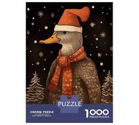 Rompecabezas De 1000 Piezas para Adolescentes Duck Christmas Time Rompecabezas para Adultos Juego Práctico Mejora La Memoria para Cumpleaños, Navidad 52x38cm/1000pcs
