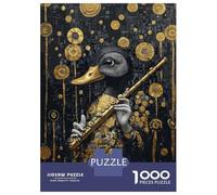 Rompecabezas De 1000 Piezas para Adolescentes Duck Flutist in Gold Rompecabezas para Adultos Juegos Familiares Mejora La Memoria Regalos De Juegos Desafiantes 70x50cm/1000pcs