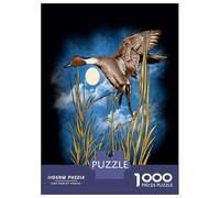 Rompecabezas De 1000 Piezas para Adolescentes Duck Hunting Art Print Rompecabezas para Adultos Juguetes De Bricolaje Montaje De Patrones Ayuda A Ejercitar El Cerebro 38x26cm/1000pcs