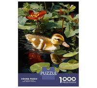 Rompecabezas De 1000 Piezas para Adolescentes Duckling in Pond with Lily Pads Rompecabezas para Adultos Juegos Relajantes Decoración De Pared 70x50cm/1000pcs