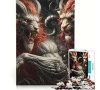 Rompecabezas de 1000 Piezas para Adolescentes: Duelo de Quimeras, Juegos educativos, decoración de Pared, para Fortalecer el Amor Entre Parejas 38x26cm