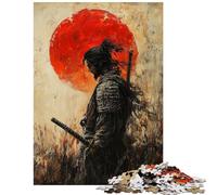 Rompecabezas de 1000 Piezas para Adolescentes Duelo de samuráis al Atardecer Rompecabezas de precisión para Adolescentes Desafío Educativo Regalo de cumpleaños (75x50cm)