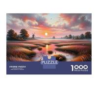 Rompecabezas De 1000 Piezas para Adolescentes Dutch Sunset Landscape Rompecabezas Juego De Ingenio Decoración De Pared Regalos De Cumpleaños Y Únicos 38x26cm/1000pcs