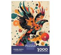Rompecabezas De 1000 Piezas para Adolescentes Dynamic Eagle in Flight A Bold Pop Art Display Abstract Eagle Artwork Rompecabezas para Adultos Juego Práctico Mejora La Memoria para Cumpleaños, Navidad
