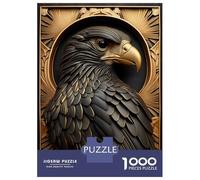 Rompecabezas De 1000 Piezas para Adolescentes Eagle Gold Relief Deco Rompecabezas para Adolescentes Juegos Relajantes Montaje De Patrones Regalos para Amigos Y Familiares 70x50cm/1000pcs