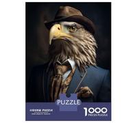 Rompecabezas De 1000 Piezas para Adolescentes Eagle in Boho Suit Rompecabezas para Adultos Juguetes Antiestrés Regalos para Mujeres Desafiante De Completar 38x26cm/1000pcs