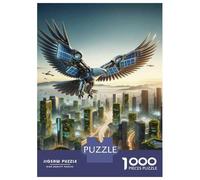 Rompecabezas De 1000 Piezas para Adolescentes Eagle Robot Solar Panels Rompecabezas para Adultos Juego Familiar Desafío Difícil Interacción Entre Padres E Hijos 70x50cm/1000pcs
