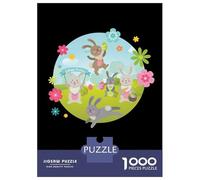 Rompecabezas De 1000 Piezas para Adolescentes Easter Fun Easter Bunny Rompecabezas para Adultos Juguetes Antiestrés Análisis Y Lógica Cumpleaños Y Navidad 70x50cm/1000pcs