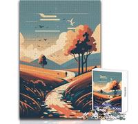 Rompecabezas de 1000 Piezas para Adolescentes, ecos de la Naturaleza, Hermoso diseño, Juego para Mejorar la Memoria, Regalo de cumpleaños, tamaño 38x26cm