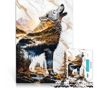 Rompecabezas de 1000 Piezas para Adolescentes Ecos de lo Salvaje Juguete de desafío de Juego Educativo Regalo de Obra de Arte 38x26cm
