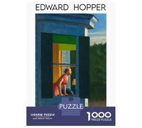 Rompecabezas De 1000 Piezas para Adolescentes Edward Hopper A Woman at The Window Rompecabezas para Adultos Juegos Familiares Regalos para Mujeres Cumpleaños 38x26cm/1000pcs