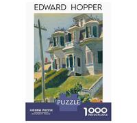 Rompecabezas De 1000 Piezas para Adolescentes Edward Hopper House Painting Rompecabezas para Adultos Juegos Relajantes Mejora La Memoria Ayuda A Ejercitar El Cerebro 38x26cm/1000pcs