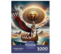 Rompecabezas De 1000 Piezas para Adolescentes Egyptian Mythology Art Print Rompecabezas para Adultos Juegos De Relajación Regalos De Cumpleaños para Amigos Y Familiares 52x38cm/1000pcs