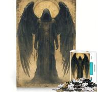 Rompecabezas de 1000 Piezas para Adolescentes: El ángel de la Muerte, Juego Educativo, Carrera de Velocidad Manual, Juego de desafío único 38x26cm