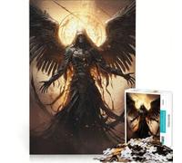 Rompecabezas de 1000 Piezas para Adolescentes: El ángel de la Muerte, Juguete Educativo, desafío exigente, 38x26cm