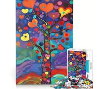 Rompecabezas de 1000 Piezas para Adolescentes El Árbol del Amor Juegos Educativos Entrena tu Cerebro y Manos Colección de Artistas Bellas Artes 38x52cm
