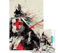 Rompecabezas de 1000 Piezas para Adolescentes El Ascenso de los Guerreros sagrados Rompecabezas para Adultos Juego de ingenio Corte de precisión Difícil y desafiante (Tamaño 38x52cm)