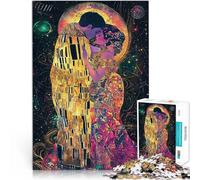 Rompecabezas de 1000 Piezas para Adolescentes El Beso Celestial Fantasía Art Nouveau Aprendizaje Educativo Regalo Divertido 52x38cm