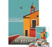 Rompecabezas de 1000 piezas para adolescentes El Bolsón Argentina Póster de viaje Juego imposible Juguetes adictivos para cultivar la paciencia Regalos Decoración de pared de cumpleaños Tamaño 75x50cm