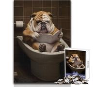 Rompecabezas de 1000 Piezas para Adolescentes, El Bulldog Literario, Juguete, Juego Intelectual, Mejora la Memoria, Regalo de cumpleaños, tamaño 38x26cm