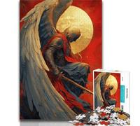 Rompecabezas de 1000 Piezas para Adolescentes El Caballero ángel es un Regalo Ideal para Toda la Familia Adecuado para niños de 14 años (tamaño 38x26cm)