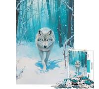 Rompecabezas de 1000 Piezas para Adolescentes El Camino del Lobo Difícil y desafiante Pero Divertido y con Humor Juguete Decorativo para la Pared Apto para Mayores de 14 años 38x52cm