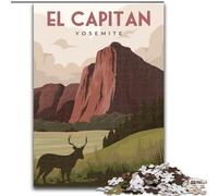 Rompecabezas de 1000 Piezas para Adolescentes, El Capitán, Yosemite, Viaje, para Mayores de 14 años, Juego Educativo, desafío, Juguete, Regalo para cumpleaños, 26x38cm