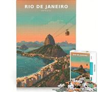 Rompecabezas de 1000 Piezas para Adolescentes: El crepúsculo de Brasil, Juegos relajantes, Actividades Divertidas para Hacer en casa, un Gran Regalo para los Amantes de los Videojuegos 50x75cm