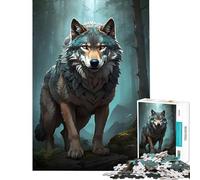 Rompecabezas de 1000 Piezas para Adolescentes El Cuento del Lobo Ideal para cumpleaños y Navidad Una Obra de Arte Juego Imposible para Mayores de 14 años (38x26cm)