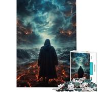 Rompecabezas de 1000 Piezas para Adolescentes El Descenso de Dios a la Locura Juego de ingenio Juguetes educativos Gran Regalo para Juegos y decoración del hogar (Tamaño 50x75cm)