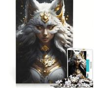 Rompecabezas de 1000 Piezas para Adolescentes El Descubrimiento del Kitsune Juguete Educativo decoración para el hogar con póster y Hoja de Preguntas a Juego 38x26cm