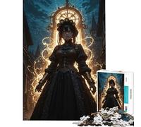 Rompecabezas de 1000 Piezas para Adolescentes El Despertar de la Bruja Chrono Divertidas Actividades en casa Decoración Juego de ingenio Apto para Mayores de 14 años (38x52cm)